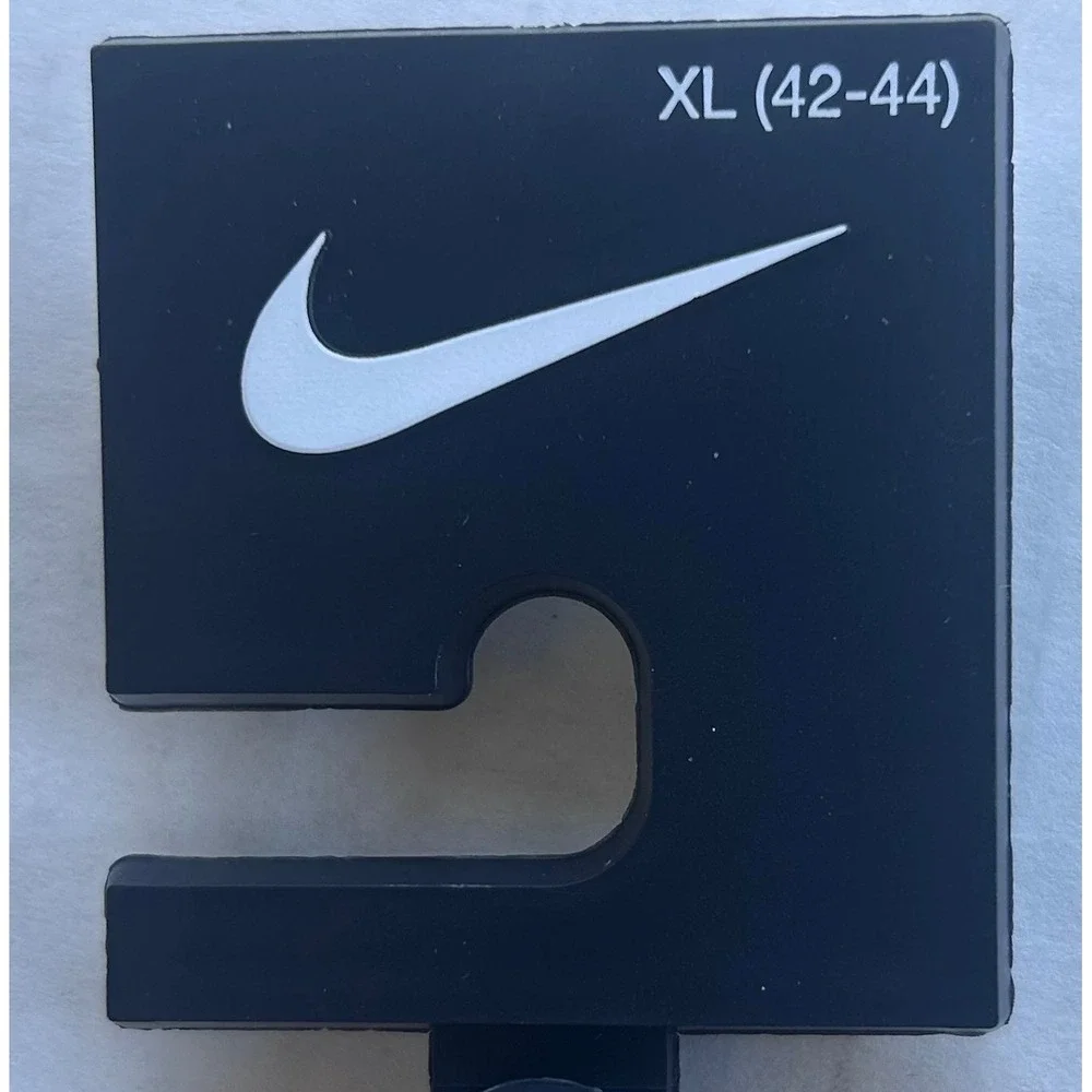 Nike Braided Stretch Belt Men XL 42-44 Grey Navy White‎ Woven Golf Performance